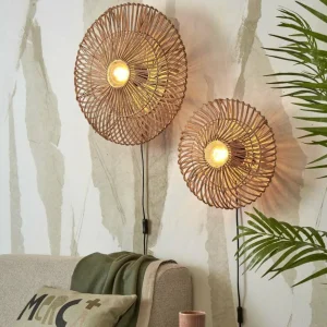 Best Sale Good & Mojo Applique murale Zanzibar, Ø 40 cm, Natur