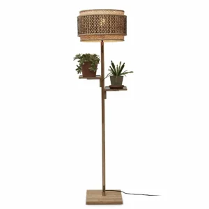 New Good & Mojo Bhutan lampe sur pied tablette naturel