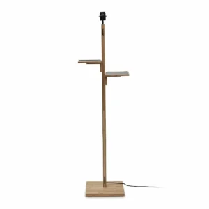New Good & Mojo Bhutan lampe sur pied tablette naturel