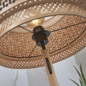 New Good & Mojo Bhutan lampe sur pied tablette naturel