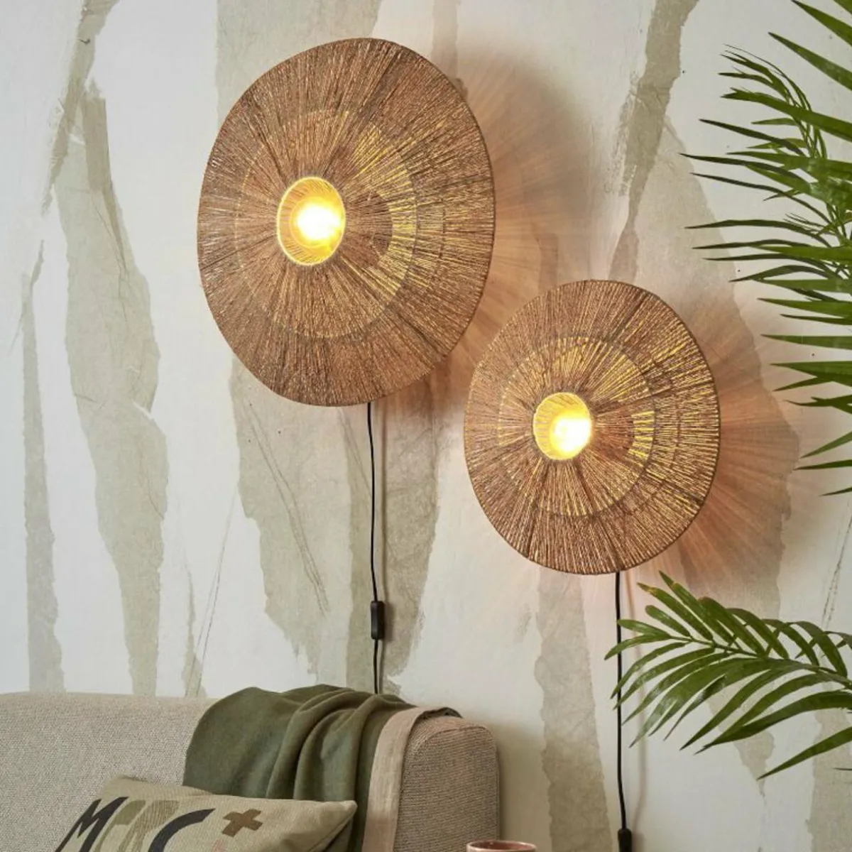 good__mojo_iguazu_applique_murale_cm_natur_3.webp Shop Good & Mojo Iguazu applique murale Ø55cm Natur