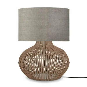 Hot Good & Mojo Kalahari lampe de table 32cm lin foncé