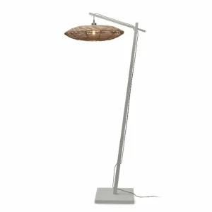 New Good & Mojo Tanami lampe pied 55x14 blanc/naturel