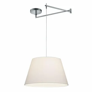 Store Helestra Certo suspension conique 1 lampe blanche