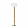 Best Sale HerzBlut lampe sur pied Karl K, angulaire, bois, blanc, 160 cm, E27