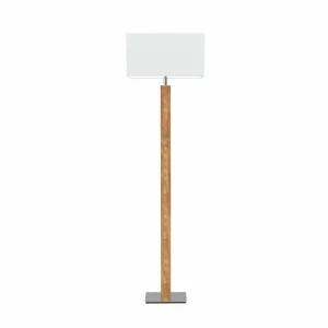 Best Sale HerzBlut lampe sur pied Karl K, angulaire, bois, blanc, 160 cm, E27