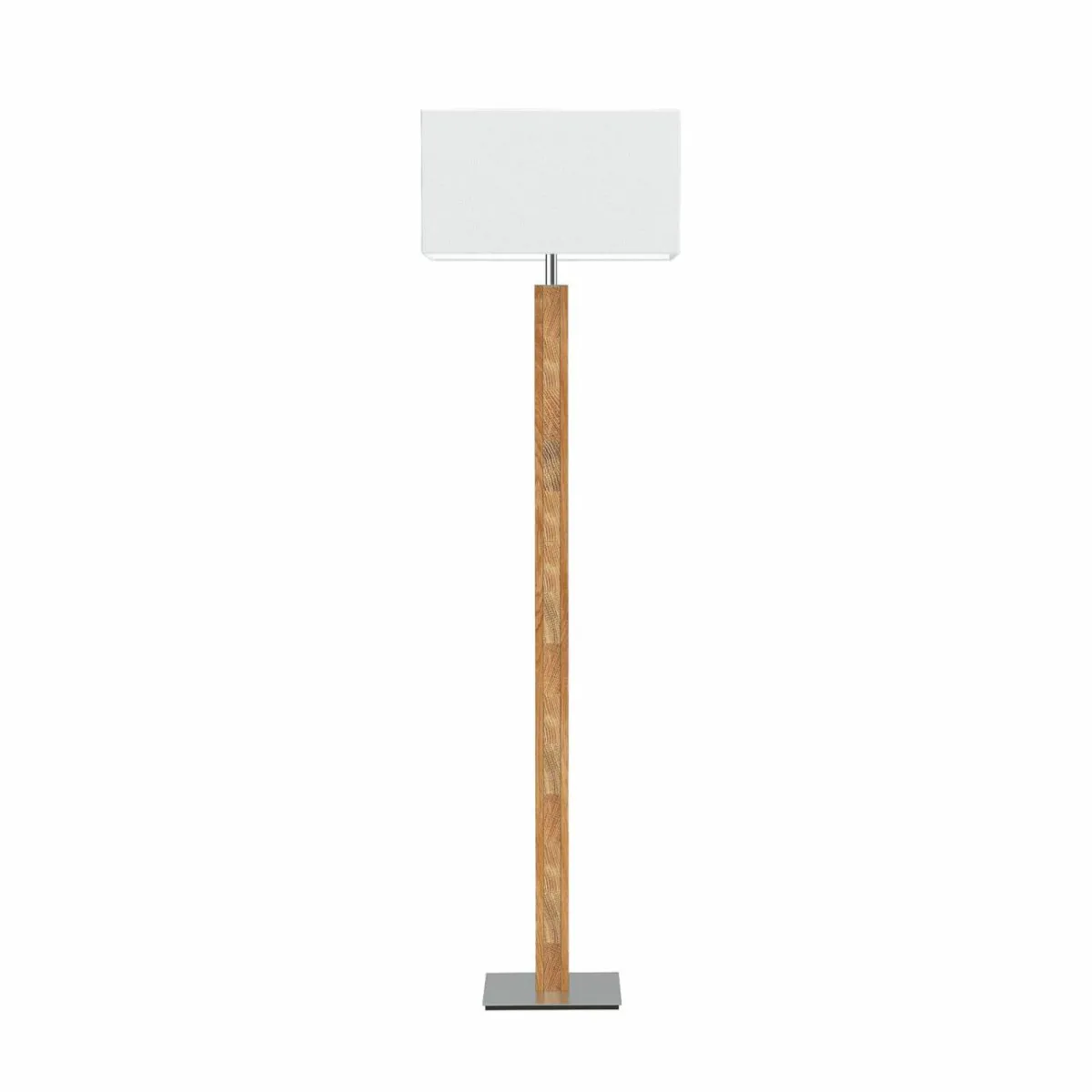 Best Sale HerzBlut lampe sur pied Karl K, angulaire, bois, blanc, 160 cm, E27