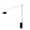 Best ICONE Lampadaire arqué Gru, noir, laiton