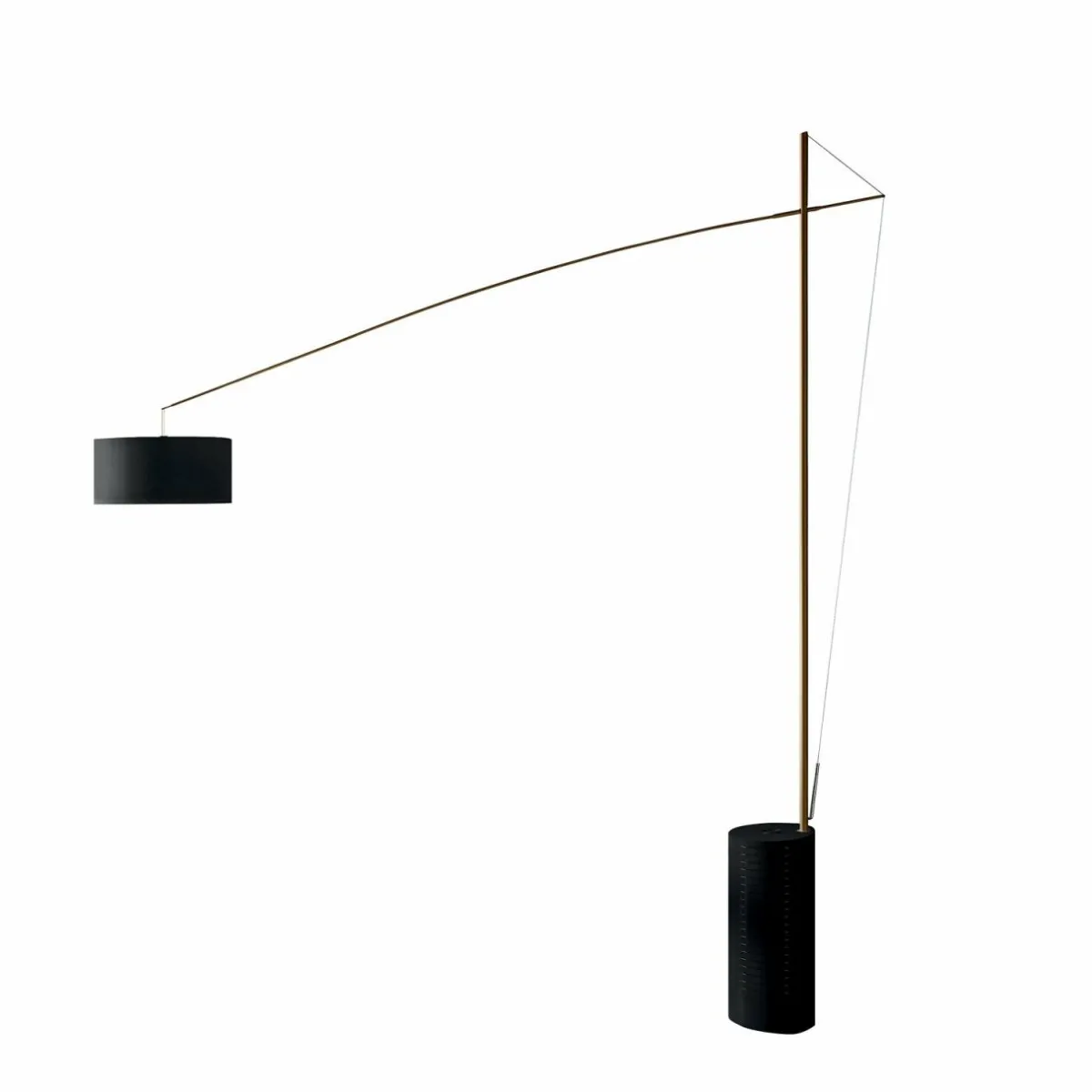 icone_lampadaire_arqu_gru_noir_laiton_0.webp Best ICONE Lampadaire arqué Gru, noir, laiton
