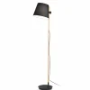 Online Ideallux Ideal Lux Axel lampadaire avec bois, noir/naturel