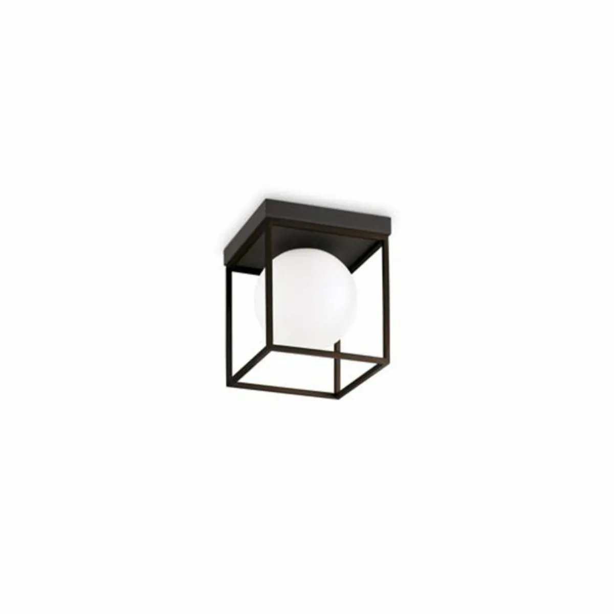 ideal_lux_plafonnier_lingotto_noir_verre_opalin__lampe_0.webp Sale Ideallux Ideal Lux plafonnier Lingotto, noir, verre opalin, 1 lampe