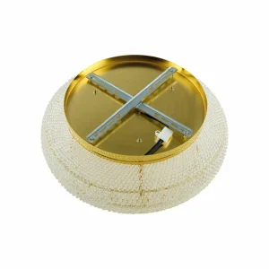 Fashion Ideallux Ideal Lux plafonnier Pasha, doré, cristal, Ø 55 cm