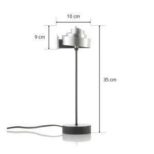 Clearance Holländer Jolie lampe à poser BANDEROLE SILBER, fer