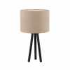 Shop JUST LIGHT. Lampe à poser Green Duro, textile, tripode, beige