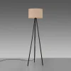 Sale JUST LIGHT. Lampe sur pied Green Duro, textile, tripode, beige