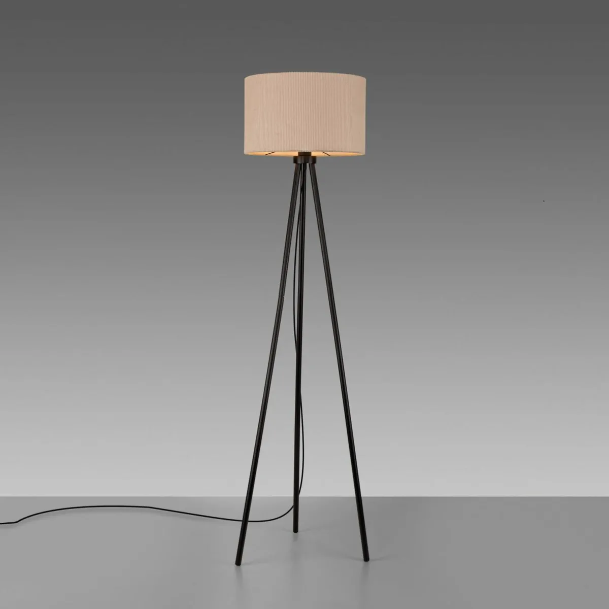 just_light_lampe_sur_pied_green_duro_textile_tripode_beige_0.webp Sale JUST LIGHT. Lampe sur pied Green Duro, textile, tripode, beige