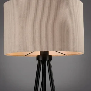 Sale JUST LIGHT. Lampe sur pied Green Duro, textile, tripode, beige