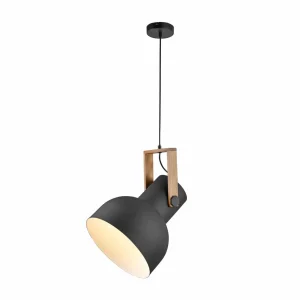 Outlet JUST LIGHT. Suspension Cup 2.0, Ø30cm, à 1 lampe, noir