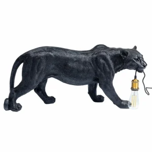 Store KARE Animal Bagheera lampe de table panthère noire