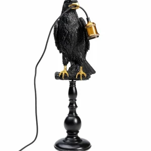 New KARE Animal Sitting Crow lampe à poser en noir