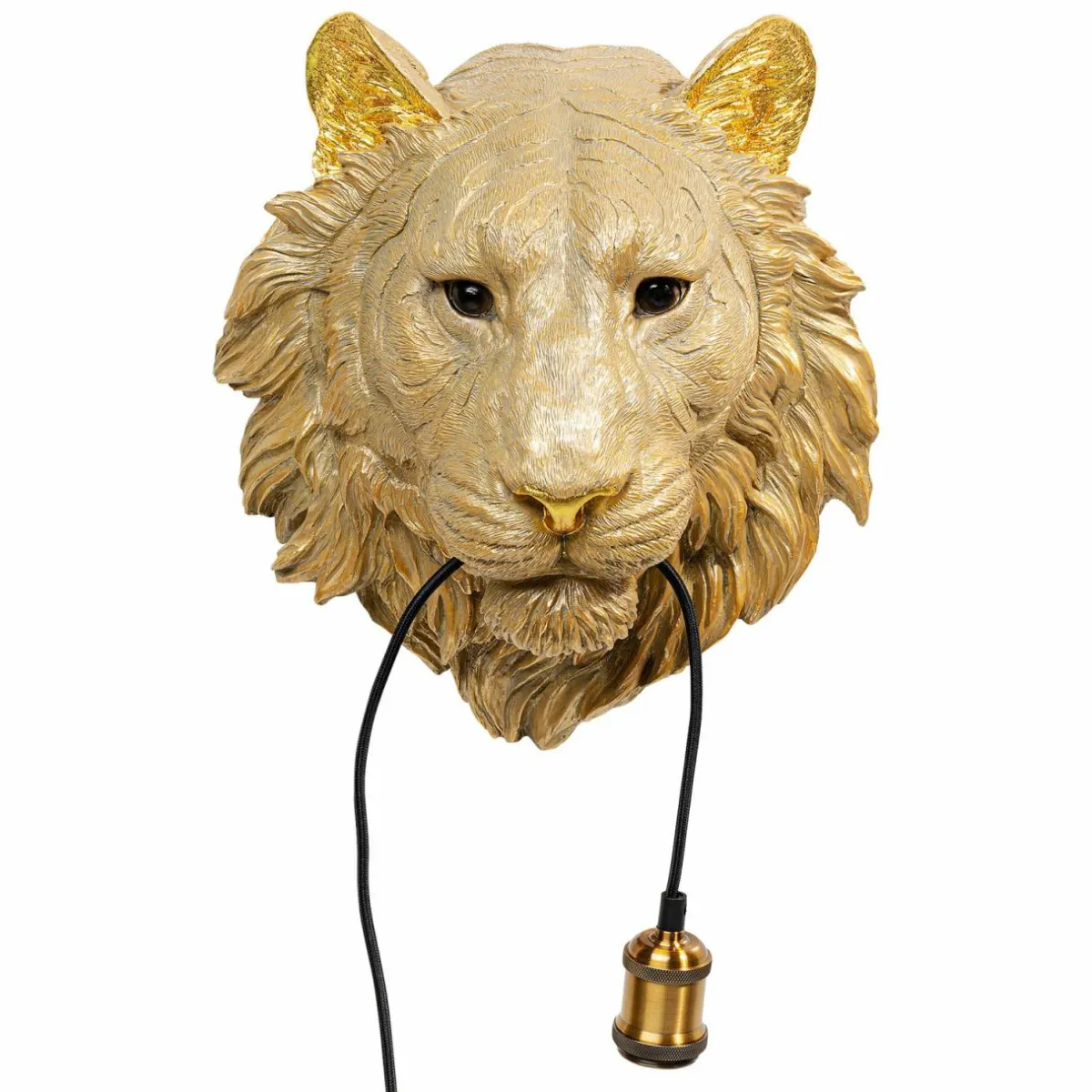 kare_animal_tiger_head_applique_murale_avec_prise_de_courant_1.webp Fashion KARE Animal Tiger Head applique murale avec prise de courant