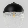 Discount KARE Frozen suspension à 1 lampe noire Ø 20 cm