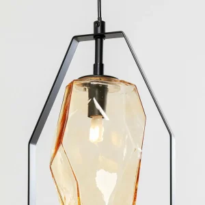 Best Sale KARE Suspension Diamond Fever Dining noir à 5 lampes linear