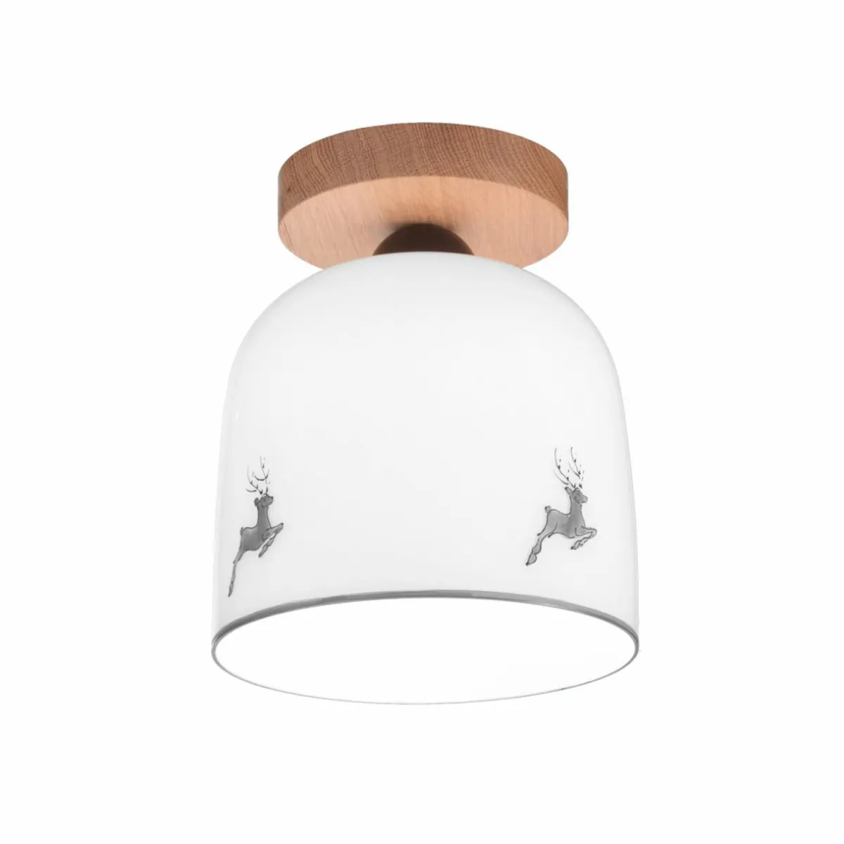 kolarz_plafonnier_chalet_blancgris_cerf___cm_0.webp Online austrolux KOLARZ Plafonnier Chalet, blanc/gris cerf, Ø 19 cm