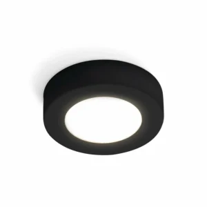 Online austrolux KOLARZ Plafonnier Click R, noir, métal, GX53, Ø 12 cm