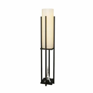 Fashion Opviq Lampadaire 8125, noir/blanc, métal/canvas, hauteur 130 cm