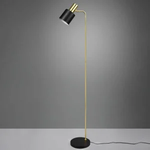 Online Reality Leuchten Lampadaire Adam, à une lampe, noir/doré