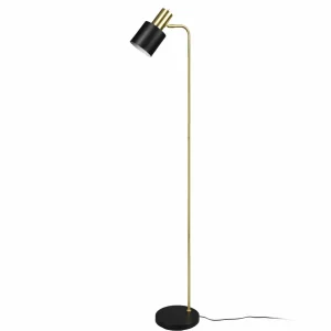 Online Reality Leuchten Lampadaire Adam, à une lampe, noir/doré