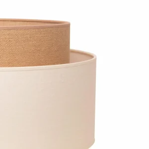 Sale Duolla Lampadaire Boho, trépied écru/jute hauteur 145 cm