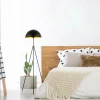 Online Opviq Lampadaire Can-NT-113-1, noir métal trépied, hauteur 170 cm