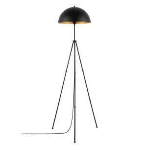 Online Opviq Lampadaire Can-NT-113-1, noir métal trépied, hauteur 170 cm