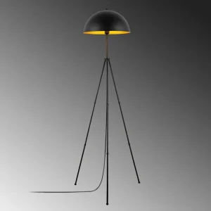 Online Opviq Lampadaire Can-NT-113-1, noir métal trépied, hauteur 170 cm