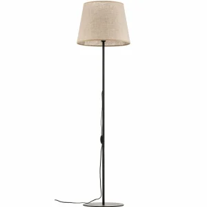 Store TK Lighting Lampadaire Chicago avec abat-jour en lin