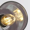 Fashion Searchlight Lampadaire Classy à 3 lampes, verre fumé