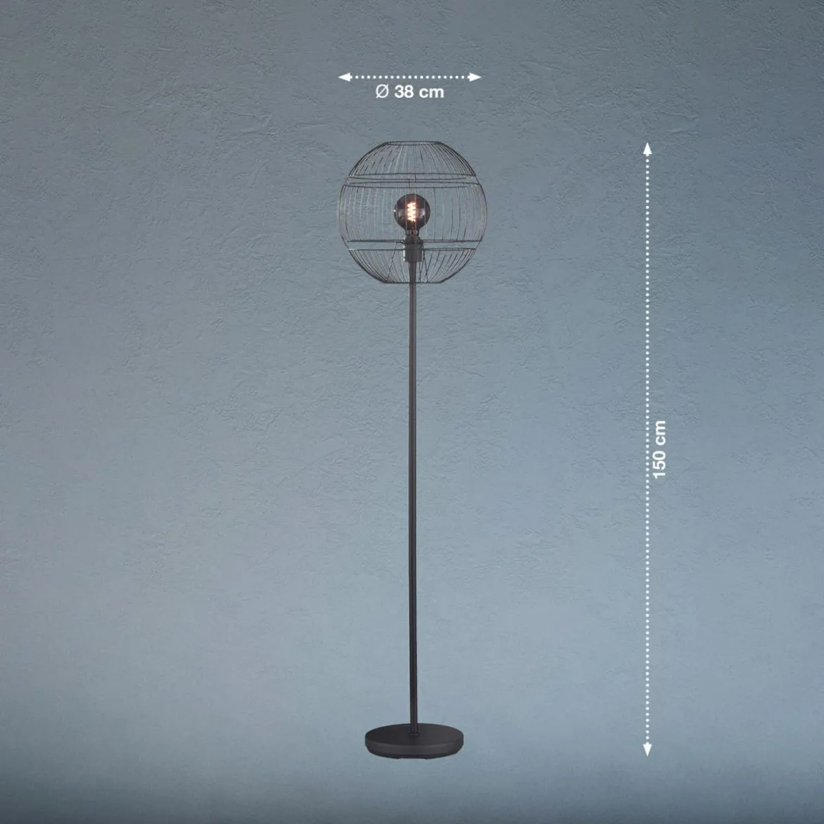 lampadaire_drops_abatjour_en_mtal_noir_0.webp Hot FISCHER & HONSEL Lampadaire Drops abat-jour en métal, noir