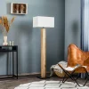 Flash Sale BRITOP Lampadaire Elegance dimmable, placage chêne, beige