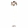 Discount Näve Lampadaire Explosion à 6 lampes, chromé/gris fumée