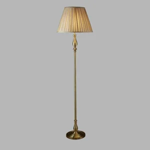 Cheap Searchlight Lampadaire Flemish avec un abat-jour plié