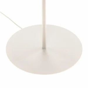 Sale HELAM Lampadaire Helen abat-jour tissu blanc doré