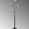 Shop FISCHER & HONSEL Lampadaire Iska abat-jour en verre, à cinq lampes
