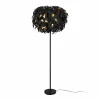 Best Sale Reality Leuchten Lampadaire Leavy, noir/or, hauteur 180 cm, plastique