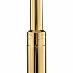 Shop Knapstein Lampadaire Lilian, variateur LED, laiton poli/mat