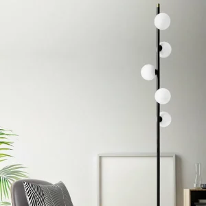 Sale miloox by Sforzin Lampadaire Pomì avec sphères de verre et variateur