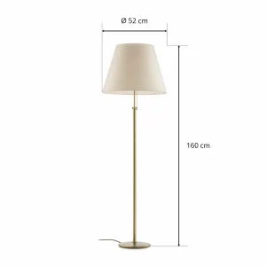 Discount Hufnagel Lampadaire Royce avec lampe de plafond crème