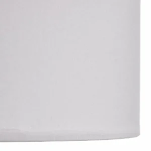 Shop Argon Lampadaire tissu Harris pied noir, abat-jour blanc