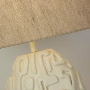 Flash Sale Searchlight Lampe à poser Adelaide, crème, hauteur 59,5 cm, textile/résine synthétique